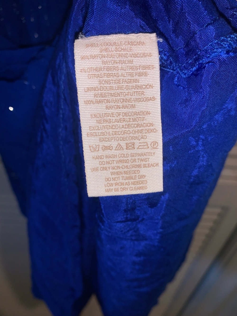FREE PEOPLE All You Need Flowy Sheer Dress in Cobalt Blue - Picture 12 of 16